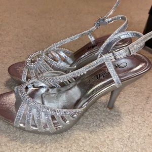 Silver Sparkly Heels